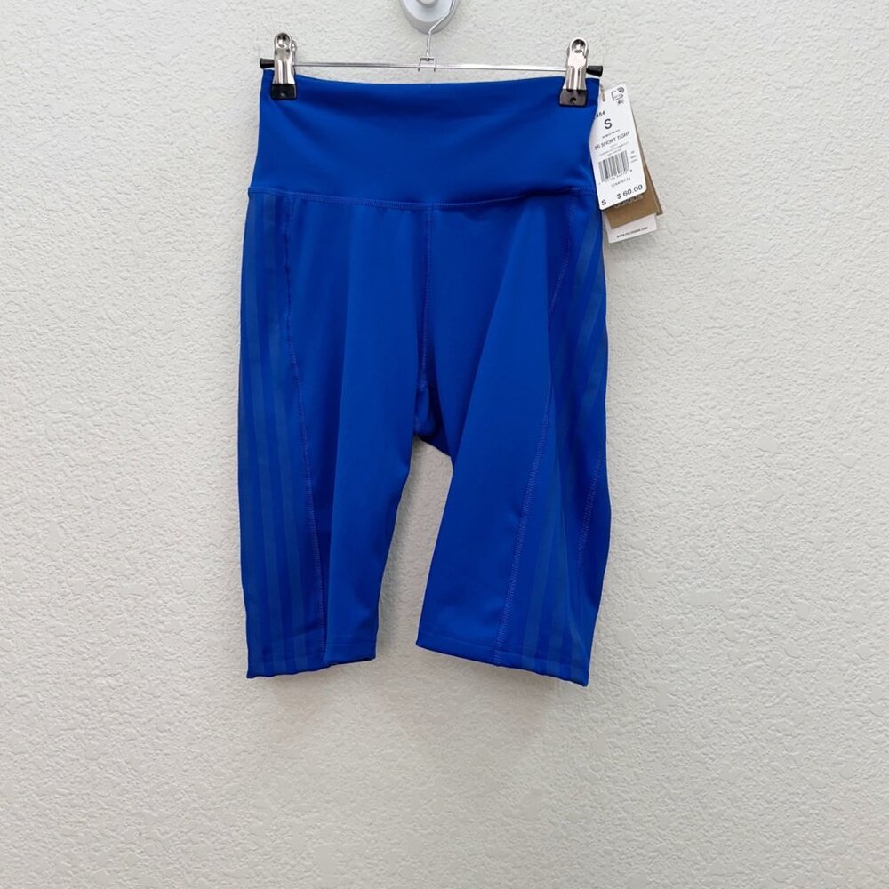 Adidas Universal Standard Royal Blue Training Tight Short FL2484 Women Small NEW